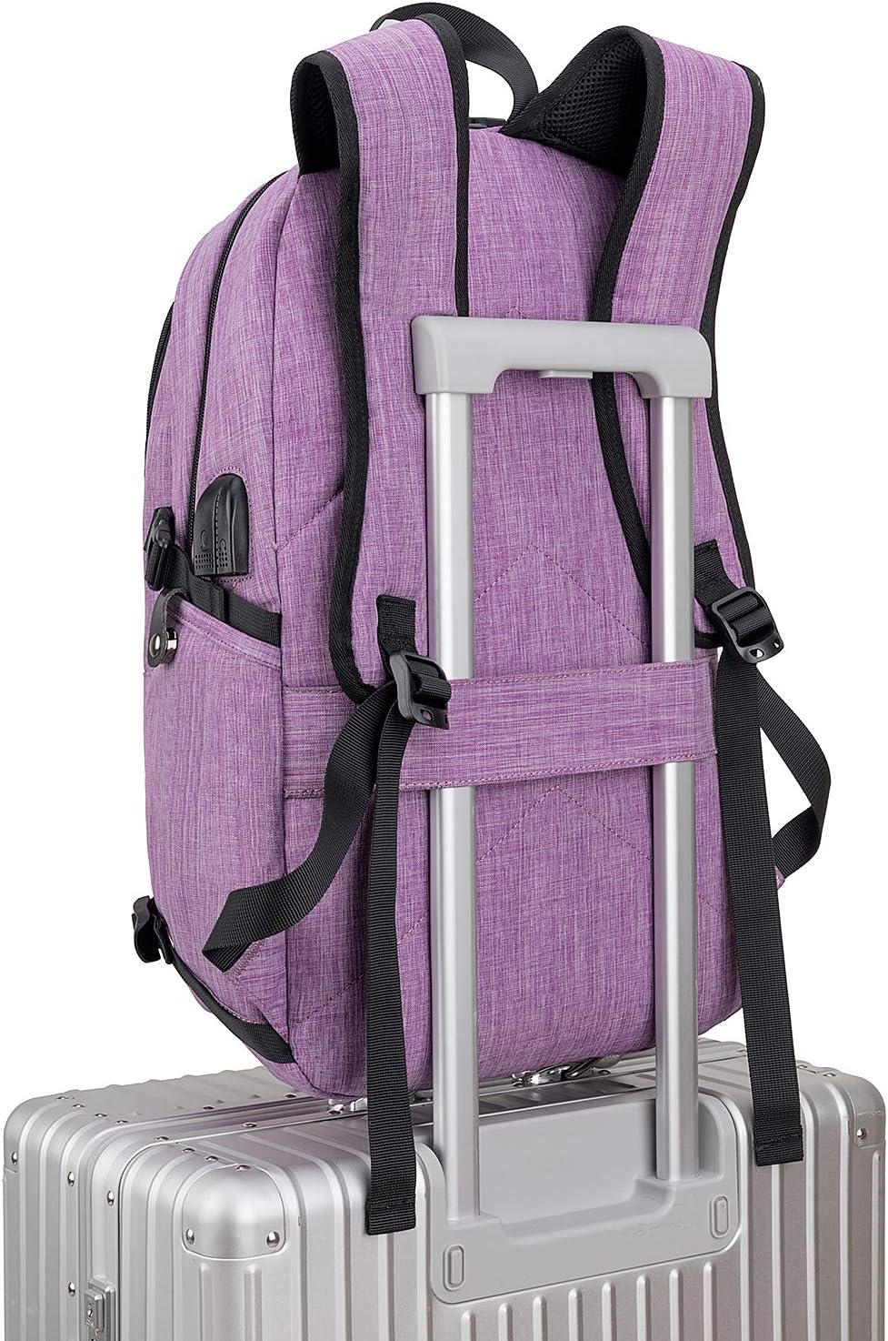 Tzowla Laptop Rucksack Herren und Damen,Reiserucksack wasserdicht Anti-Diebstahl mit USB Ladeanschlu