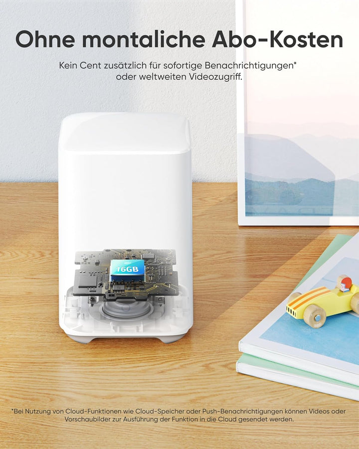 eufy Security eufyCam 2C, kabellose Überwachungskamera aussen, 180 Tage Akku, HD 1080p, IP67 wetterf