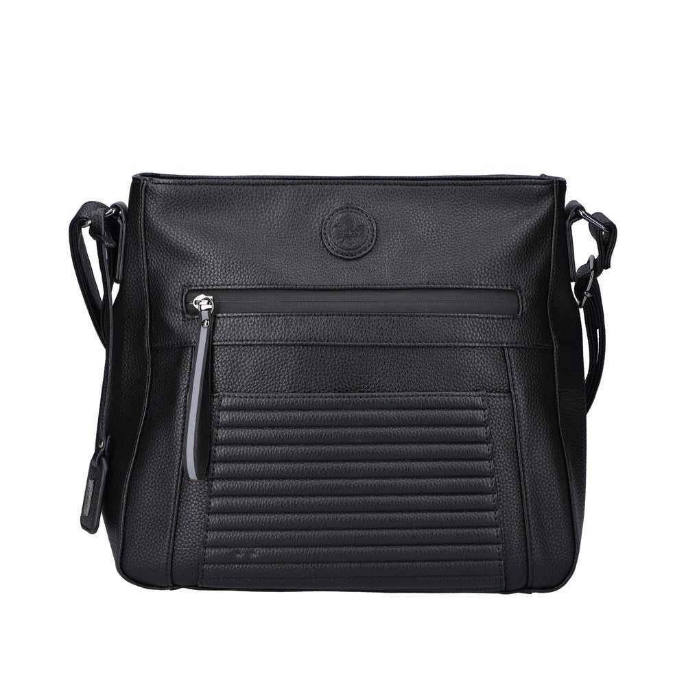 Rieker Damen H1481 Umhängetasche Schwarz, Schwarz