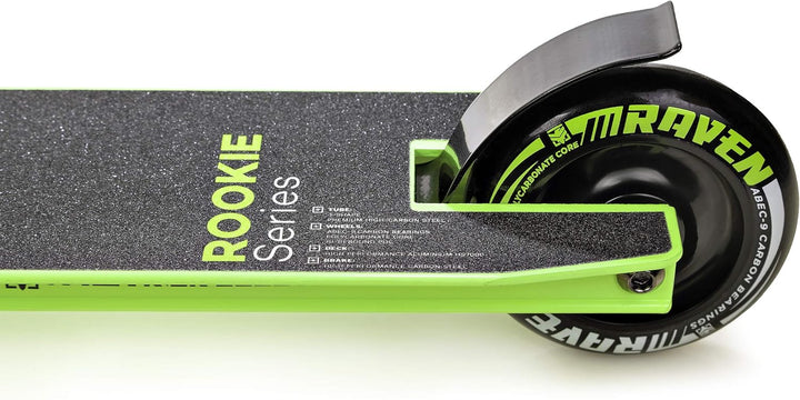 Stunt/Freestyle Scooter, Roller, Tretroller, Cityroller Raven Evolution Rookie Series 100mm Lime, Li