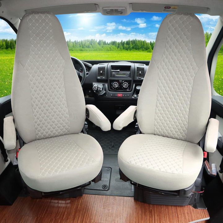 BREMER SITZBEZÜGE Mass Piloten Schonbezüge Sitzbezüge kompatibel mit Wohnmobil Camper Hymer Ducato W