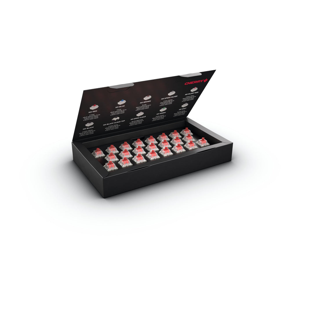 CHERRY MX RGB RED Switch Kit, 23 Mechanische Tastatur-Schalter, für DIY, Hot Swap oder Gaming-Keyboa