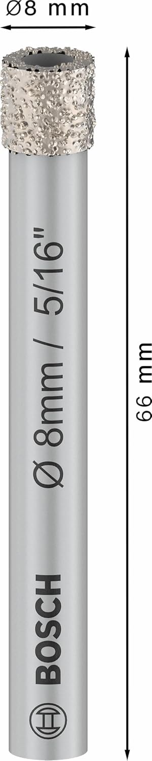 Bosch 1x PRO Ceramic Diamanttrockenbohrer für Zylinderschaft und Bohrmaschine/Schrauber (für Fliesen
