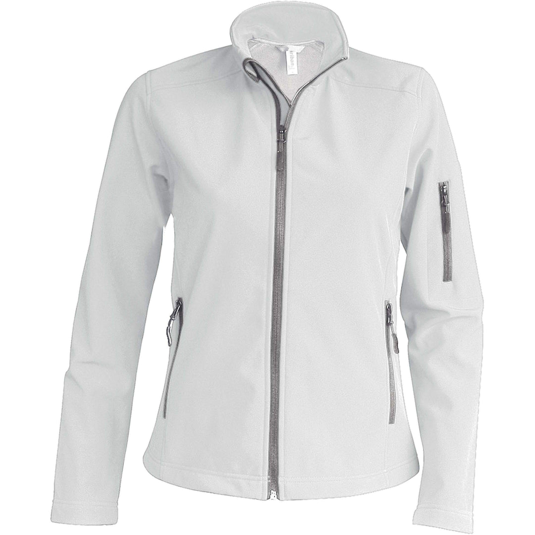 Kariban | K400 Damen 3-Lagen Softshell Jacke, Grösse:L, Farbe:White