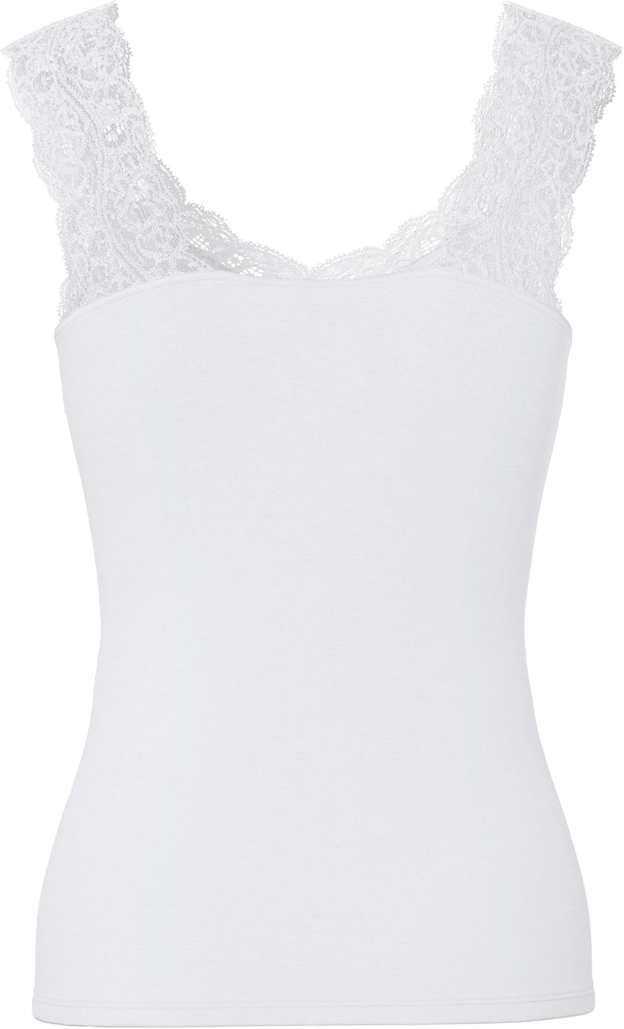 PIECES Damen Pcbarbera Lace Noos Bc Top XS Bright White, XS Bright White