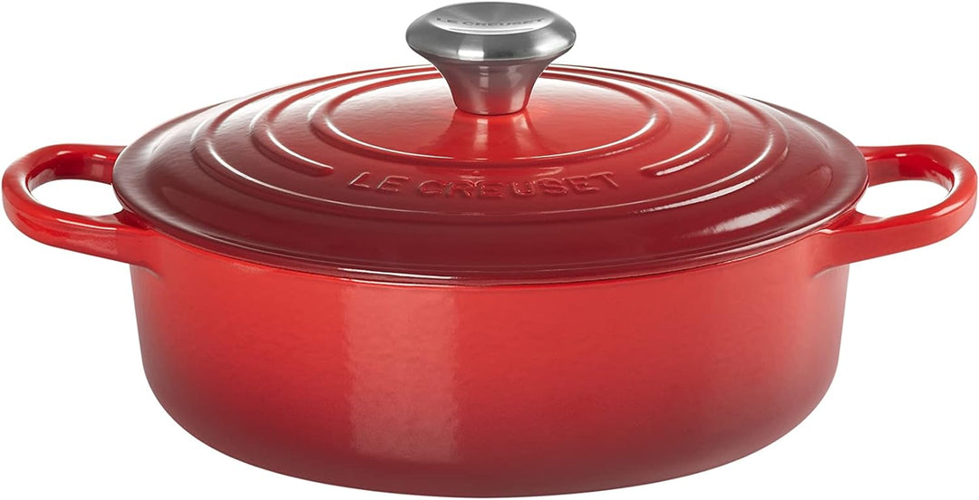 Le Creuset Gourmet Bräter aus Gusseisen, 24 cm, Kirschrot, 21179240602430 24 cm Kirschrot, 24 cm Kir
