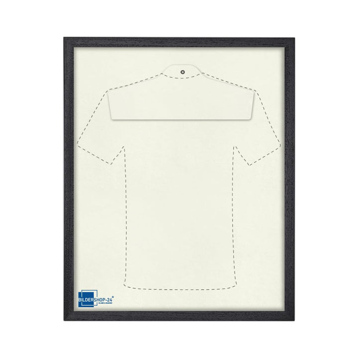 Bildershop-24 Objektrahmen Trikotrahmen VARIO inkl. Bügel und Passepartout 60x80cm Schwarz (lackiert