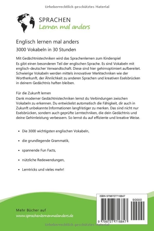 Englisch lernen mal anders - 3000 Vokabeln in 30 Stunden: Spielend einfach Vokabeln lernen mit einzi