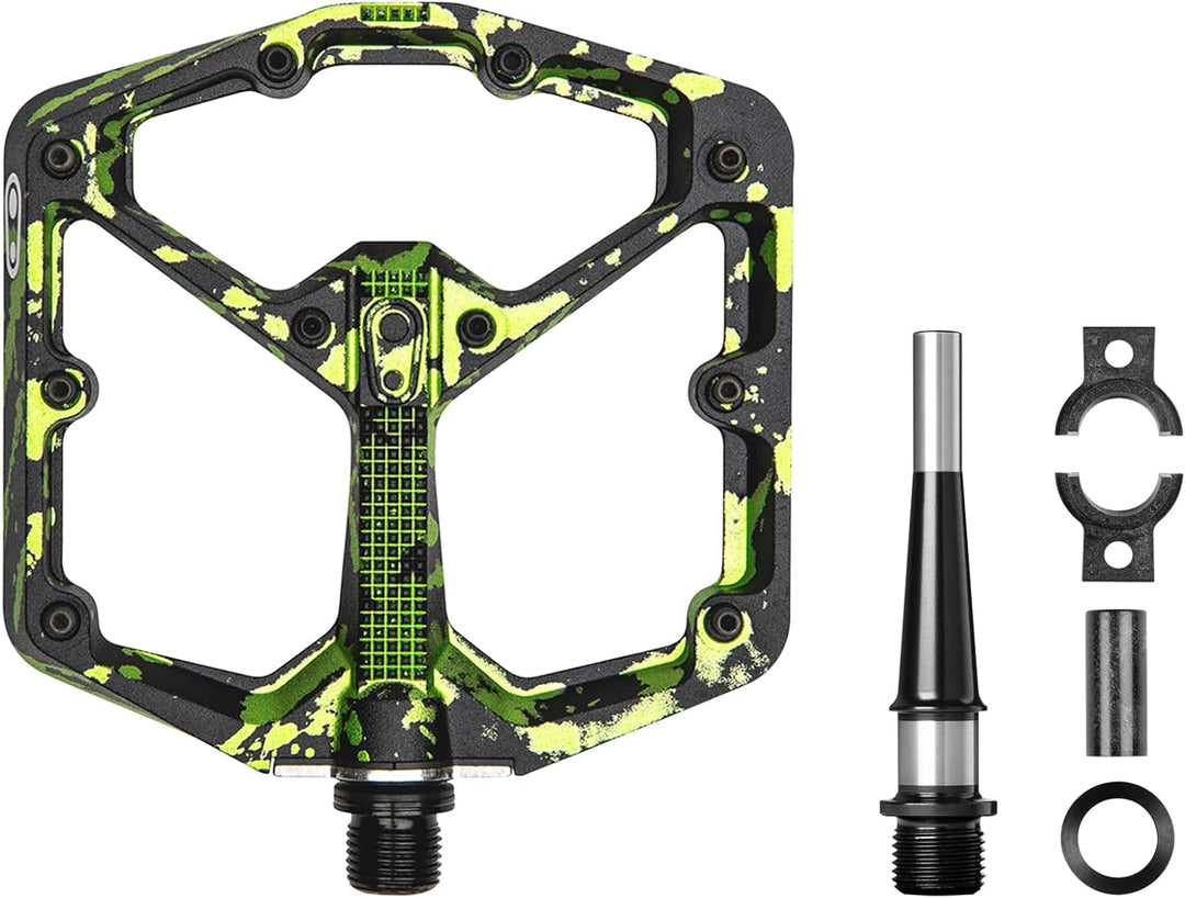 Crankbrothers Stamp 7 Platform Limited Edition Fahrrad Pedalen Large gr: 43-49 Limettengrüne Spritze