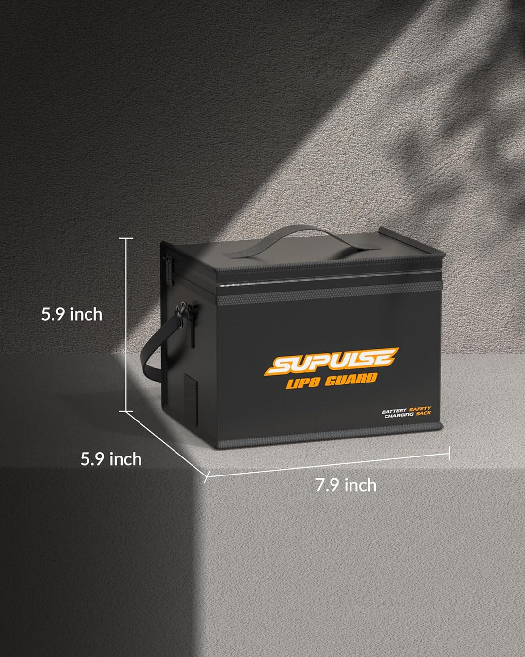 SUPULSE Lipo Battery Safe Bag Lipo Battery Bag Fireproof Explosionproof Large Capacity Bag for Charg