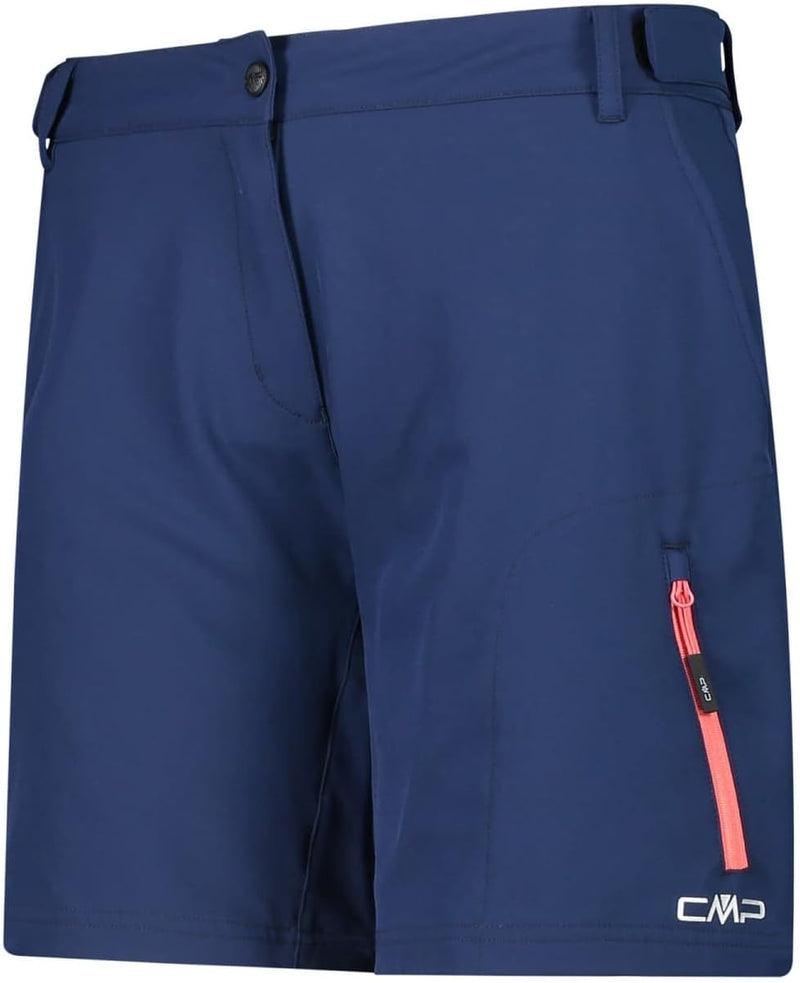 CMP Damen Bermudashorts Free Bike Shorts with Inner Mesh, 36 Blue-corallo