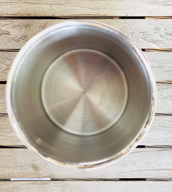 EDZARD Flaschenkühler Nebraska, Höhe 20 cm, Durchmesser 12 cm, für 1 Flasche, doppelwandig, Edelstah