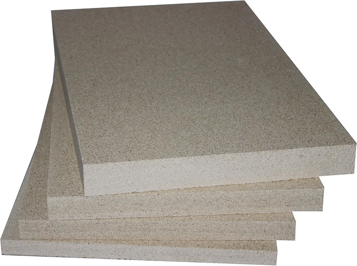 Vermiculite Schamotte Ersatz, 3 Platten 500 x 300 x 30 mm, Feuerraum