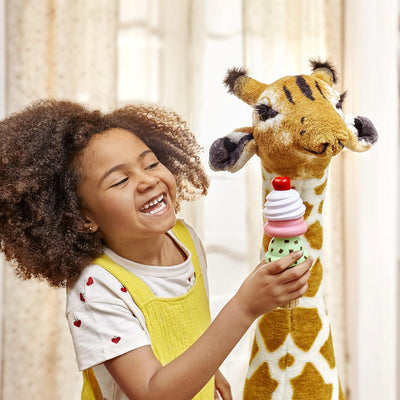 Melissa & Doug - Riesengiraffe - (Spielbereiche & Zimmerdekoration, lebensechtes Stofftier und Plüsc