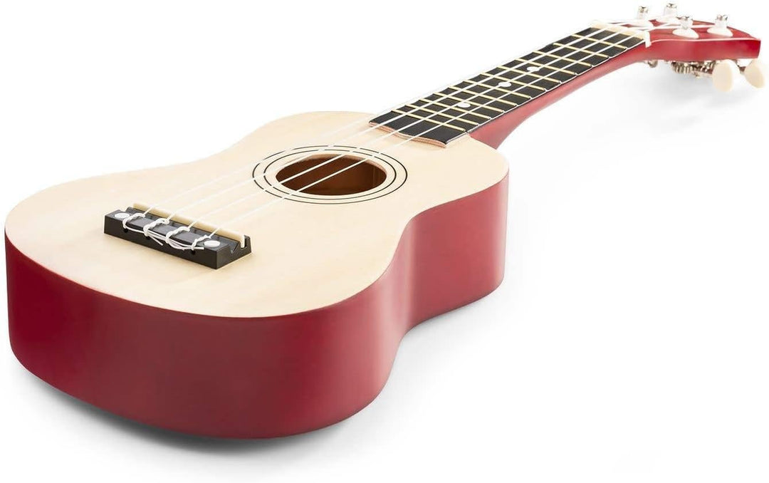 MAX UKEY Ukulele Komplett Set inkl. Plektren, digitalem Stimmgerät und Tasche, 21" mini Gitarre, Uku