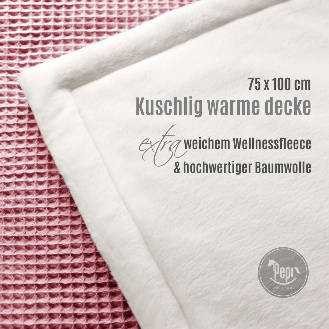 Bilateral Kuscheldecke Flauschig Decke Warm 75x100 cm - Kuscheldecke Decke Fleecedecken - Kuscheldec