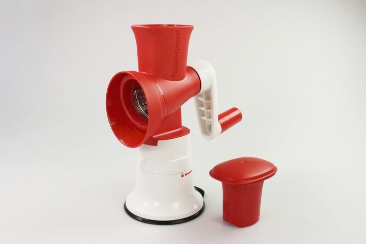 TUPPERWARE Chef Profi-Chef Mahlwerk rot-weiss 1x feine Reibe Faschier Meister