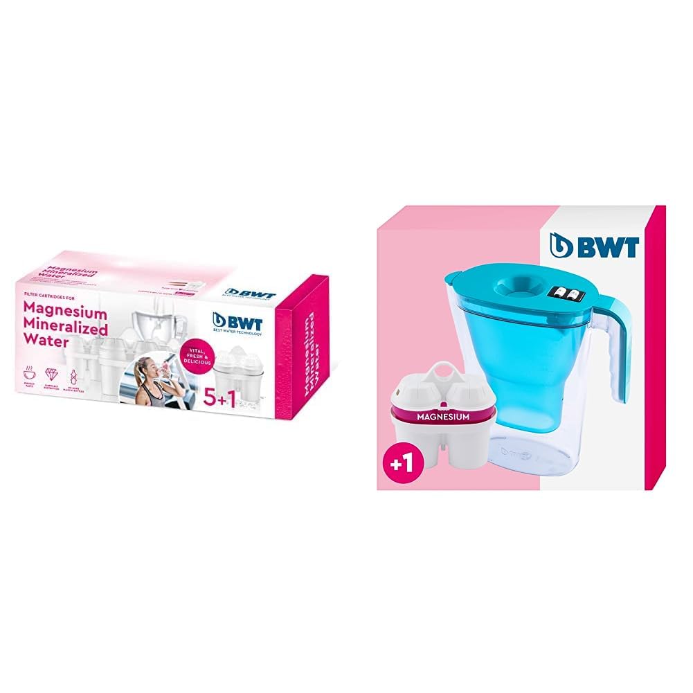 BWT Magnesium Mineralized Water Wasserfilterkartuschen, Kunststoff, Weiss, 6 Stück (1er Pack), 6 & W