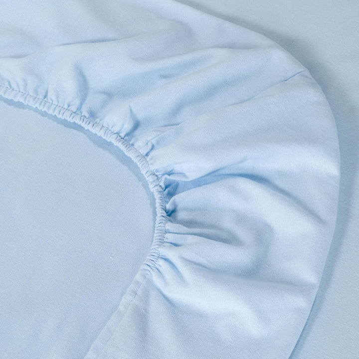 Caleffi - Bettwäsche-Set, einfarbig, Flanell, einfarbig, für Doppelbett, Himmel 160 x 190 cm Himmelb