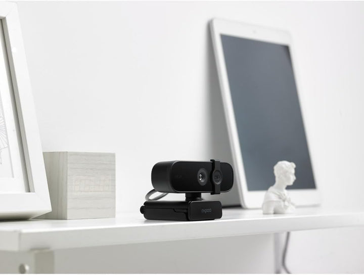 Rapoo XW2K Full HD 2K Webcam (4MP) 85° Sichtfeld, Autofokus, Rauschunterdrückung, USB-Anschluss, Kam
