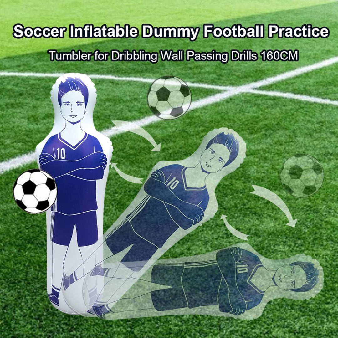 Aufblasbare Fussball-Trainings-Dum-my, aufblasbarer Fussball-Dum-my Torwart, Luftpuppe, Kick-Defende