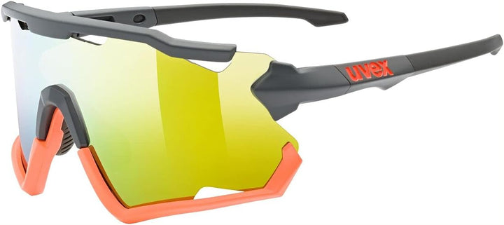uvex Unisex Sportstyle 228 Sportbrille (1er Pack) Einheitsgrösse grey mat orange/orange, Einheitsgrö