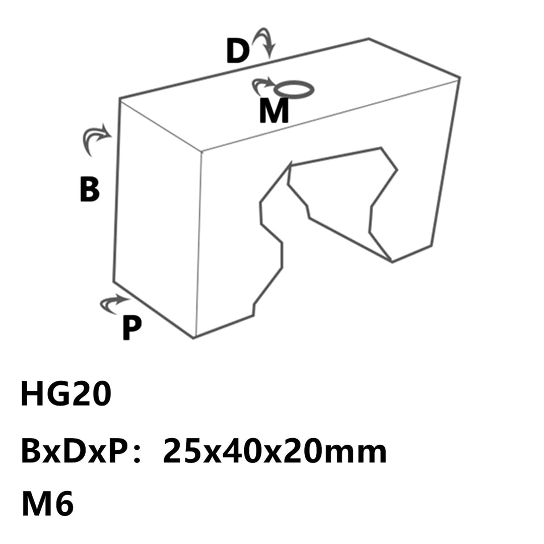 CNCMANS HGH20/HGR20 Linearführung 2 Stücke HGR20 800mm linearschiene mit 4 Stücke Begrenzungsblock u