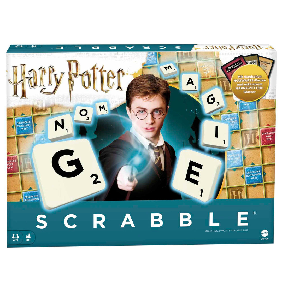 Mattel Games - Scrabble Harry Potter Wortspiel in deutscher Sprachversion, Brettspiel, Familienspiel