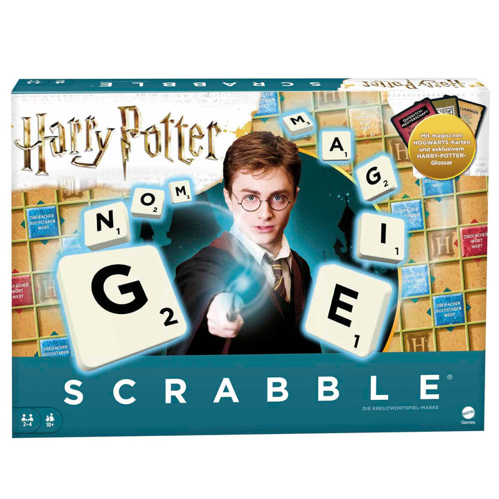 Mattel Games - Scrabble Harry Potter Wortspiel in deutscher Sprachversion, Brettspiel, Familienspiel