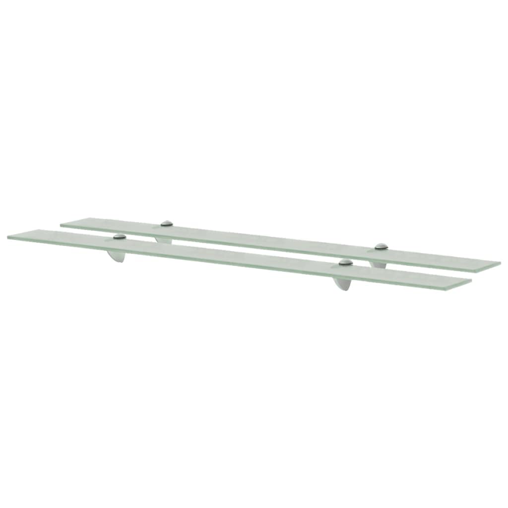 vidaXL 2X Regal Schwebend Wandregal Glasregal Glasboden Glasablage Badablage Wandablage Badregal Abl