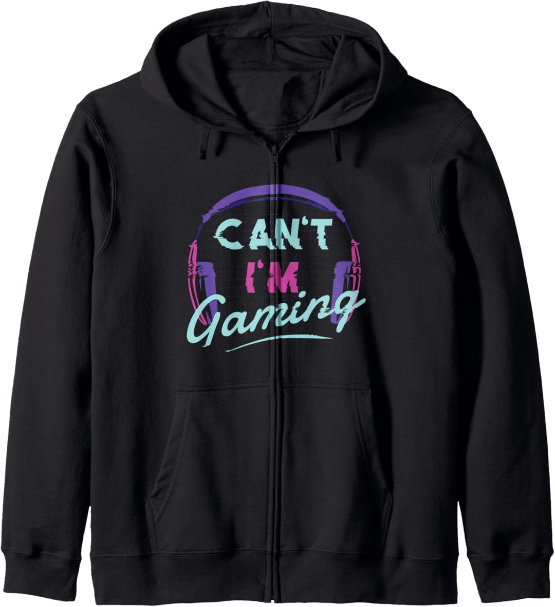 CAN'T I'M GAMING! Videospiele Meme Kapuzenjacke