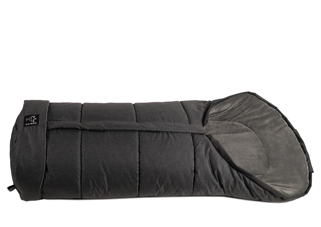 Kaiser Kinderwagenfusssack Jooy Melange, schwarz melange