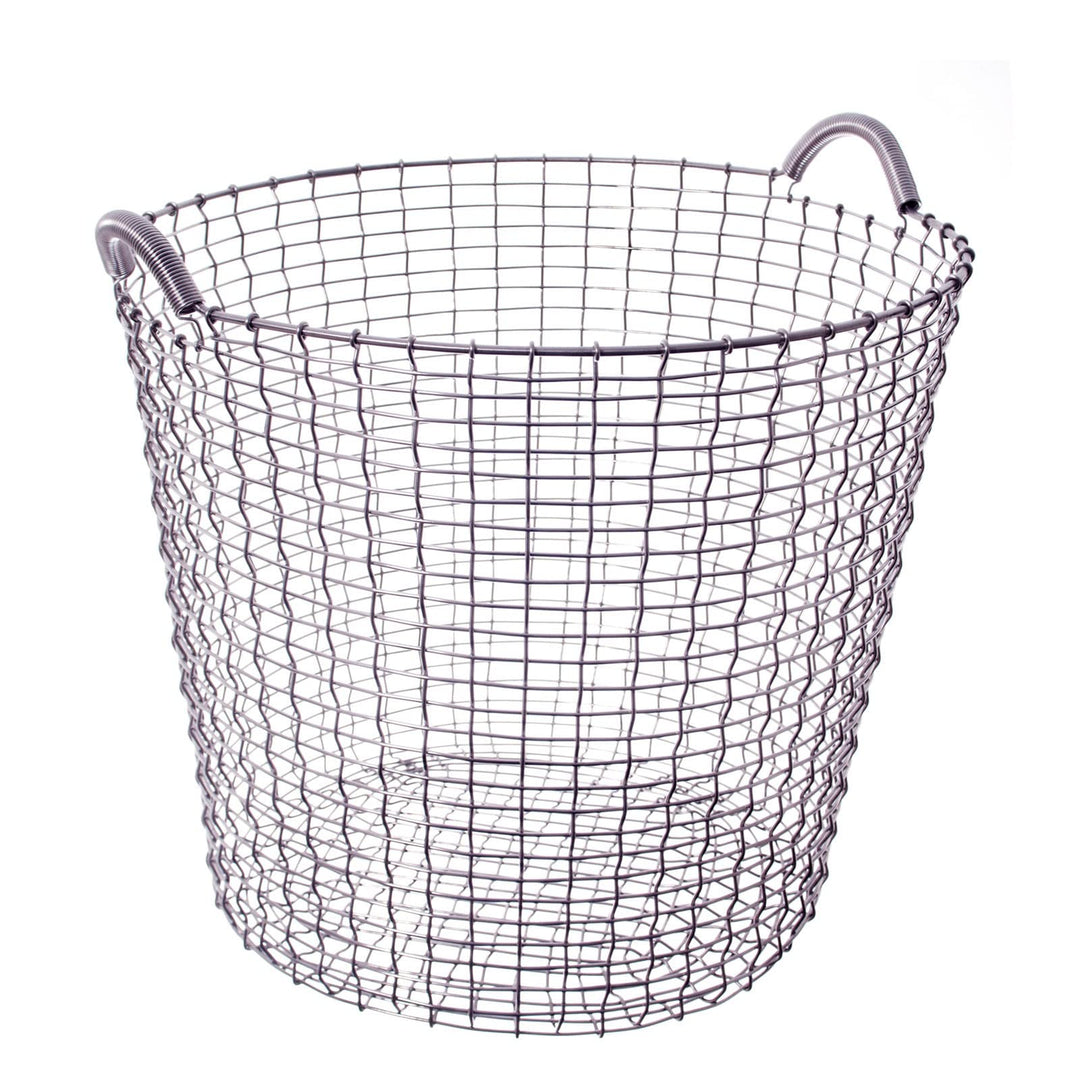 KORBO, 31030, Classic 65 Korb, Metallkorb, Handgeflochten, 65 Liter (Acid Proof Stainless)