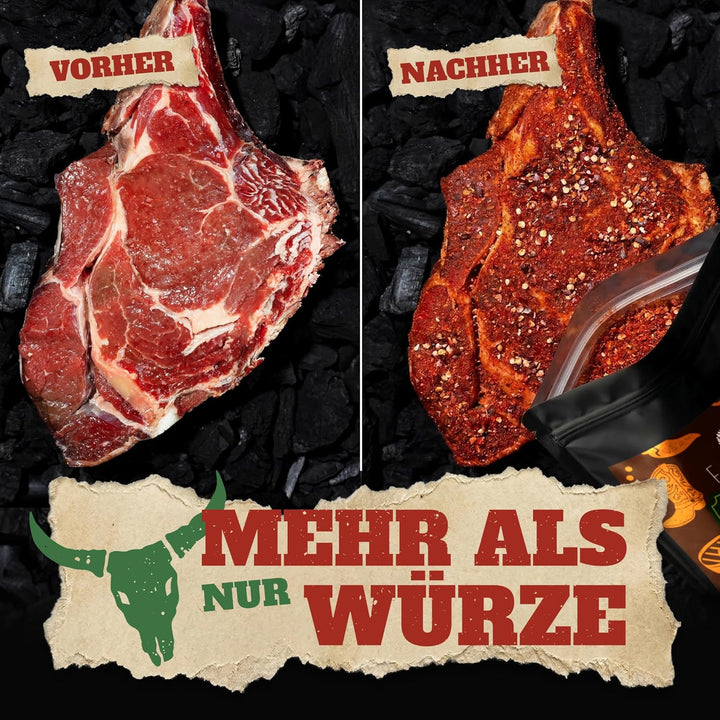 Foodico Smoky BBQ Rub 750g | Traditionell Herzhafte Gewürzmischung | Rauchig & Rustikal | Profi BBQ-