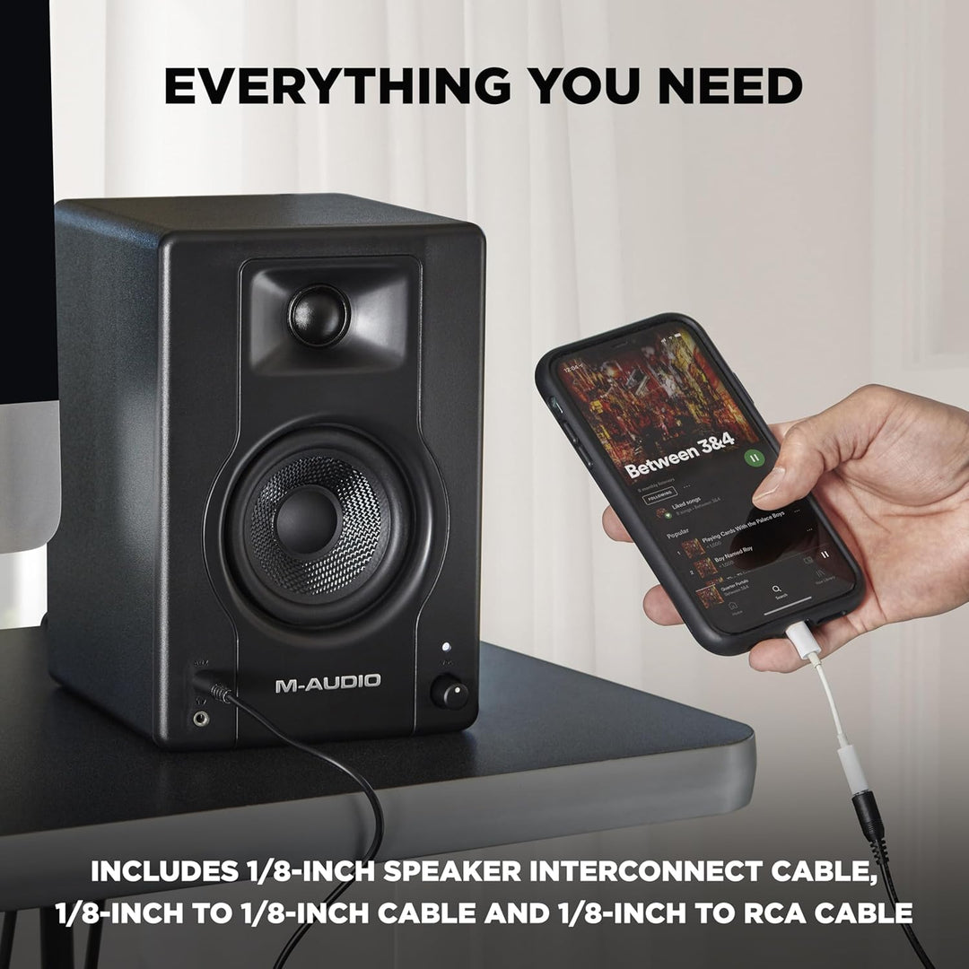 M-Audio BX3 3,5" Studio-Monitore High-Definition Monitor Lautsprecher Boxen für Recording und Multim