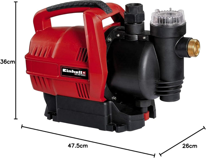 Einhell Hauswasserautomat GC-AW 6333 (630 W, 3,6 bar Druck, 3300 l/h Fördermenge, Vorfilter, Rücksch