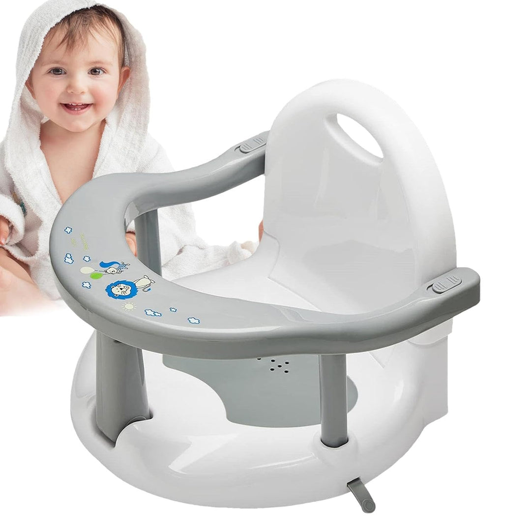Faltbarer Badewannensitz Für Baby - Rutschfester Sit-Up-Badesitz Mit Leistungsstarken Saugnäpfen, Ni