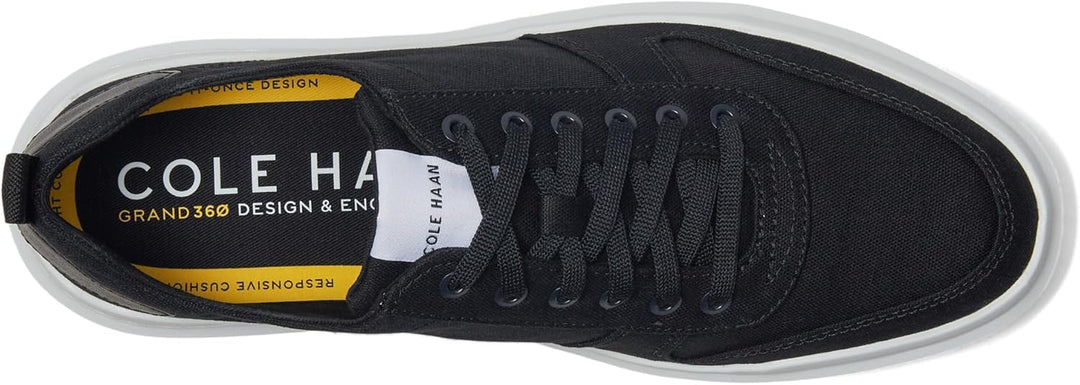 Cole Haan Herren Gp RLY Canvs Crt SNK:Black Canvas/Optic Sneaker 40.5 EU Schwarz, 40.5 EU Schwarz