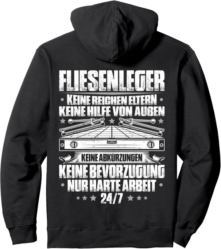 Harte Arbeit Fliesenleger Pullover Hoodie