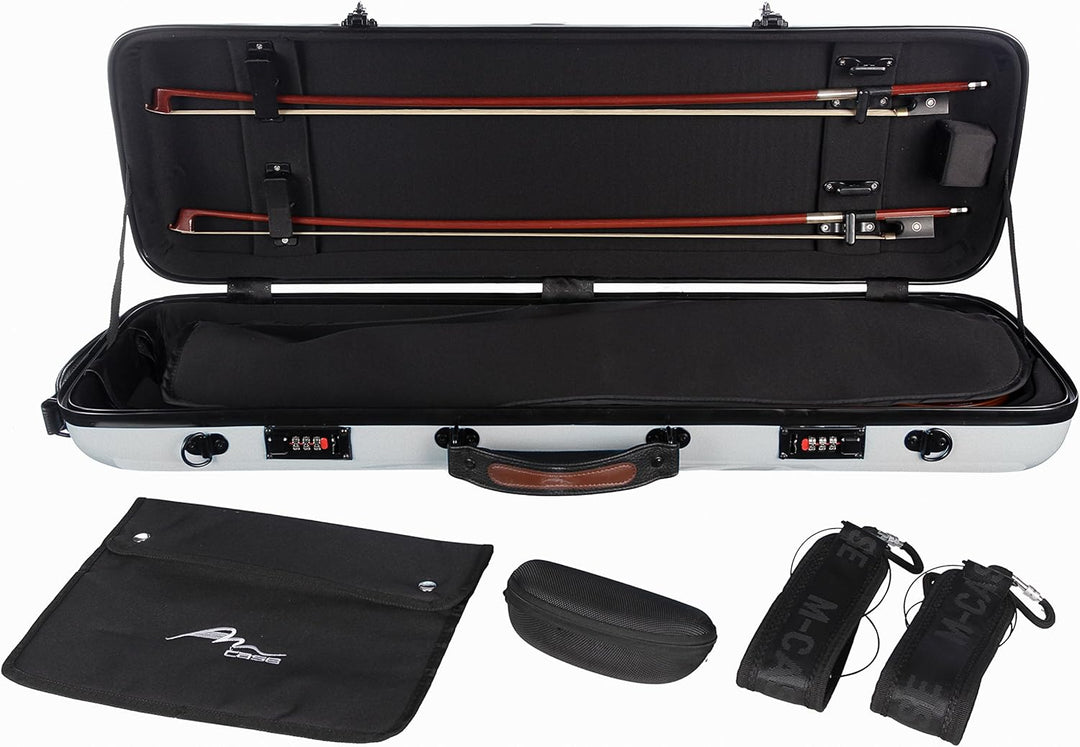 Geigenkoffer Glasfaser Safe Oblong 4/4 silbern M-Case