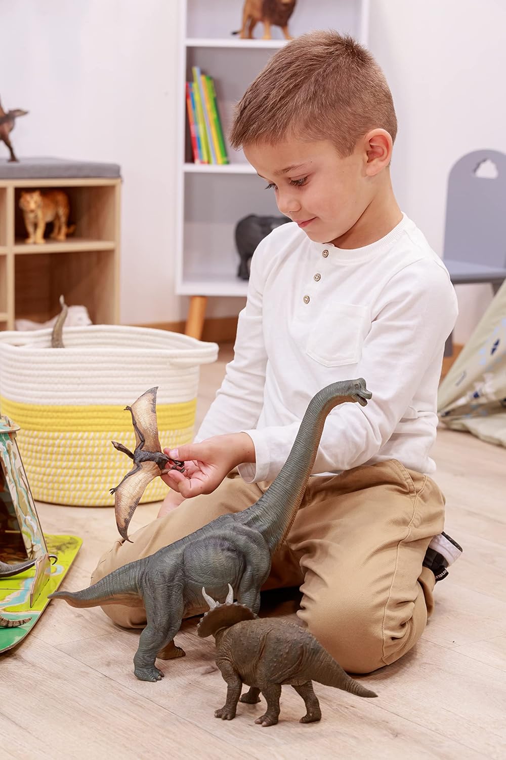 PAPO 55030 Dinosaurier, Brachiosaurus Figur, Mehrfarben Brachiosaurus die Dinosaurier Figur, Mehrfar