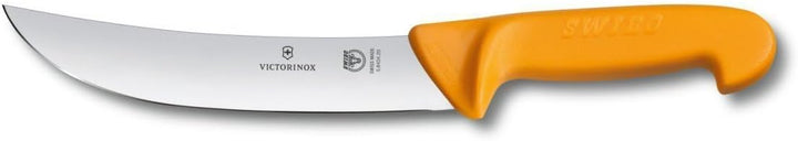 Victorinox, coltello da cucina Swibo con lama normale da 26 cm, manico in nylon, giallo