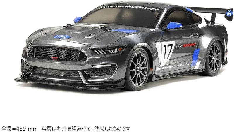 TAMIYA - 1:10 RC Ford Mustang GT4 TT-02, ferngesteuertes Auto/Fahrzeug, Modellbau, Bausatz, Hobby, Z