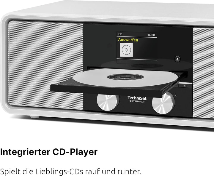 TechniSat DIGITRADIO 330 - DAB+ UKW Stereo Radio mit CD-Player (Bluetooth 5.3, USB MP3-Wiedergabe un