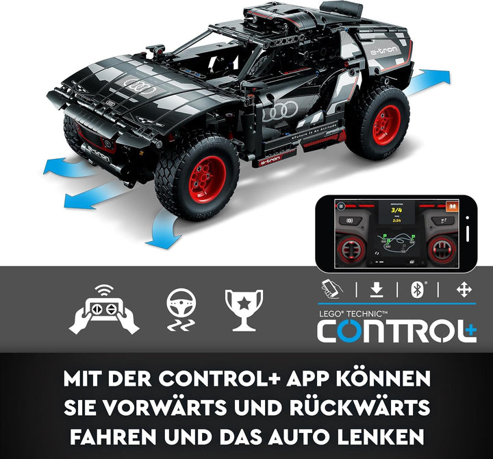 Lego 42160 Technic Audi RS Q e-tron, ferngesteuertes Rallye-Auto-Spielzeug, Dakar-Rallye-Geländewage