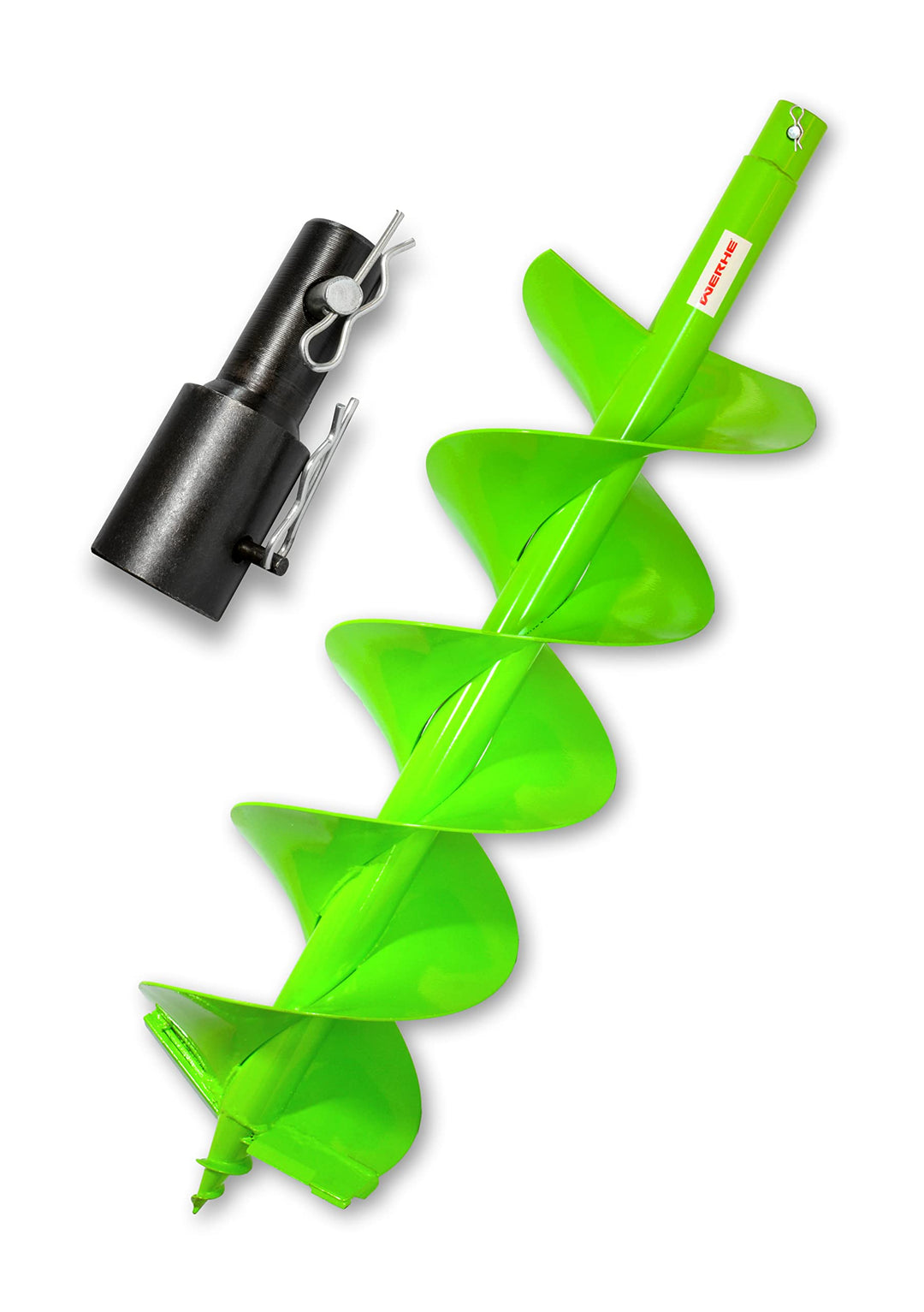 WERHE® Profi Bohrer Starker Stahl, Erdbohrer für bohrmaschine 200 mm Doppel-Welle extrem robust mit