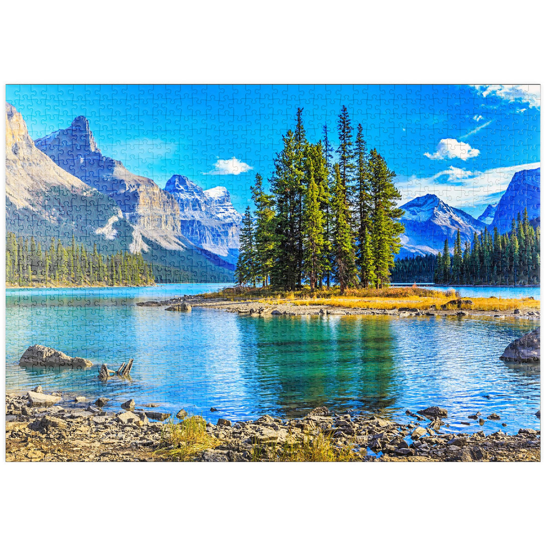 Spirit Island im Maligne Lake - Jasper National Park, Kanada - Premium 1000 Teile Puzzle - MyPuzzle