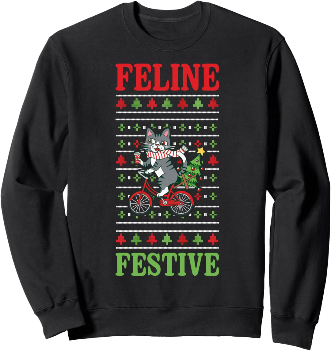Katze Ugly Christmas Sweater Sweatshirt