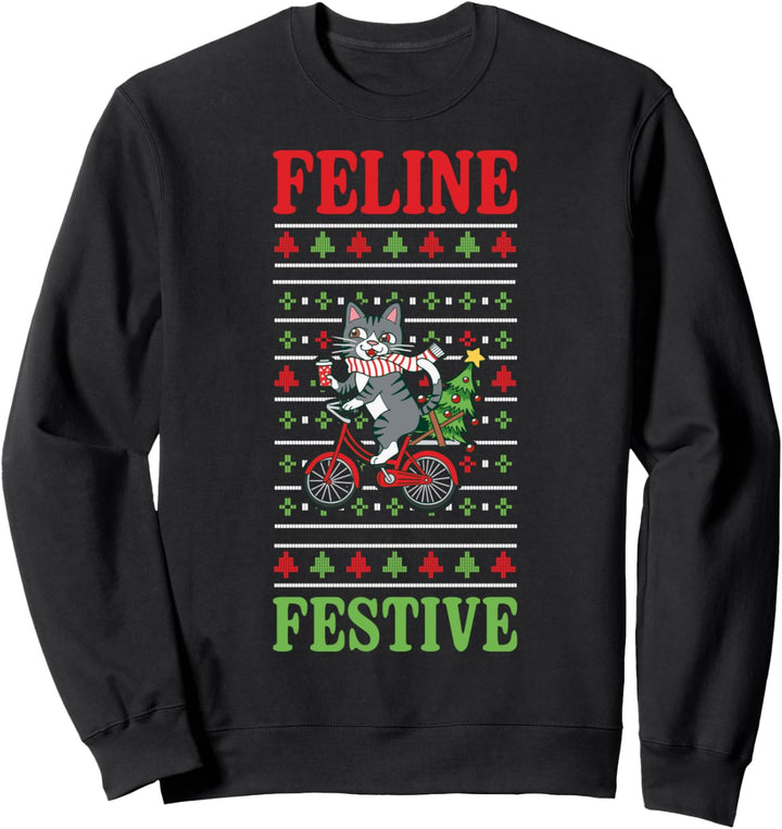 Katze Ugly Christmas Sweater Sweatshirt