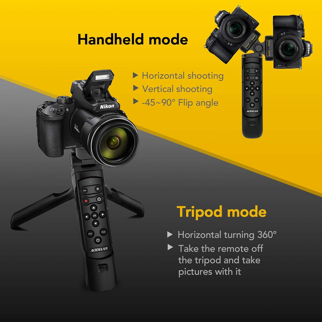 AODELAN Kamera Mini Stative, Handgriff Ständerhalter Griffstativ mit Fernbedienung für Nikon COOLPIX